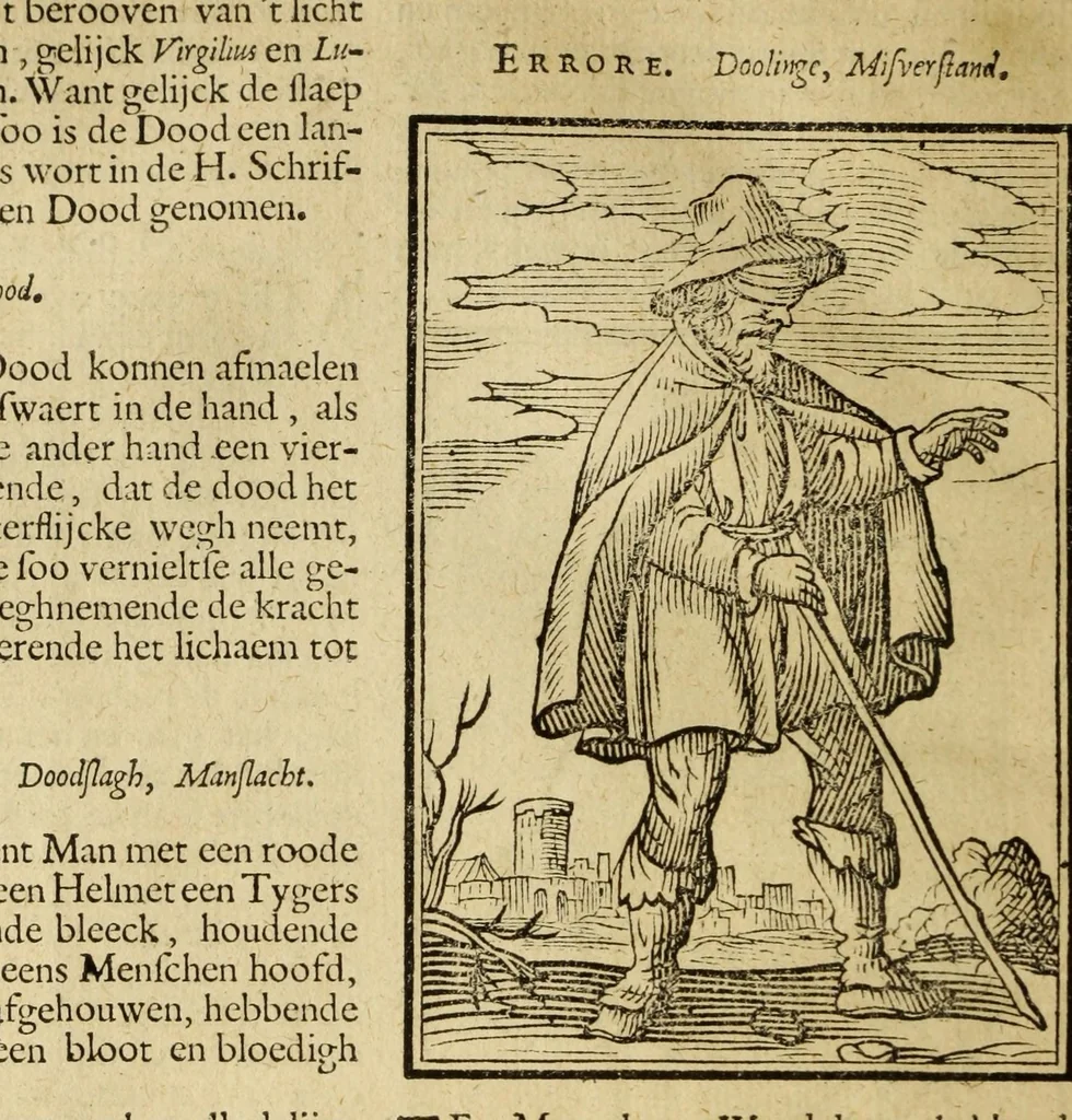 An illustration from Iconologia, of uytbeeldingen des verstands, 1644, leaf 114