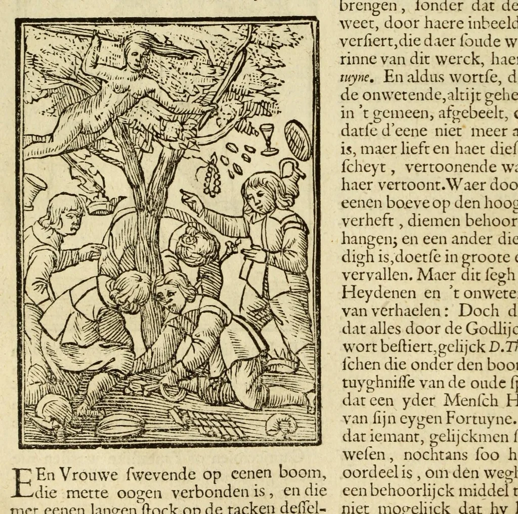 An illustration from Iconologia, of uytbeeldingen des verstands, 1644, leaf 150