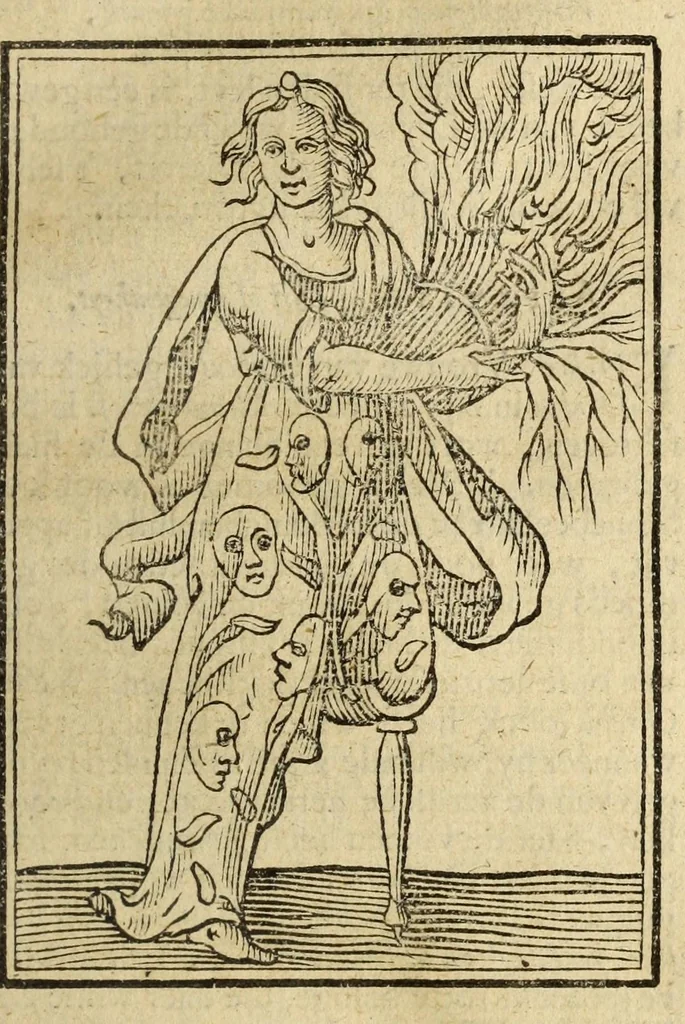 An illustration from Iconologia, of uytbeeldingen des verstands, 1644, leaf 329