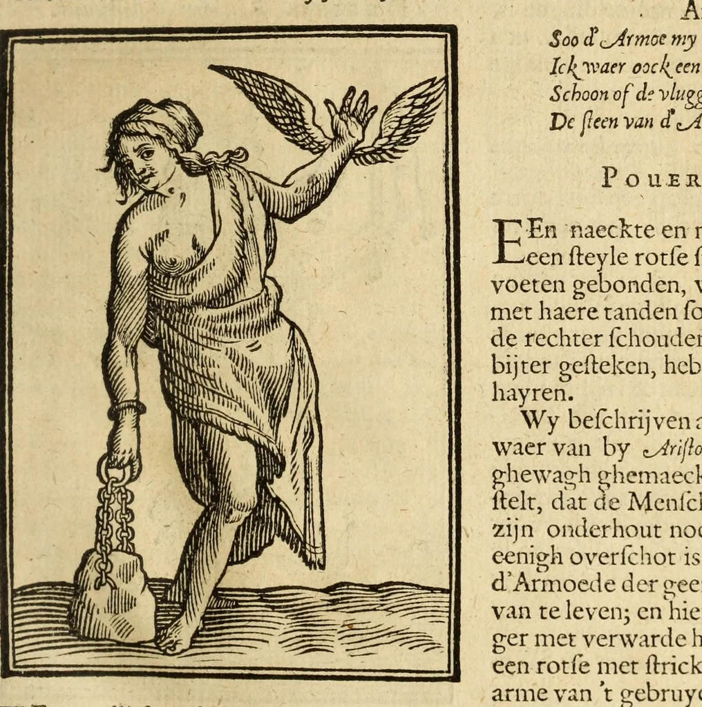 An illustration from Iconologia, of uytbeeldingen des verstands, 1644, leaf 45