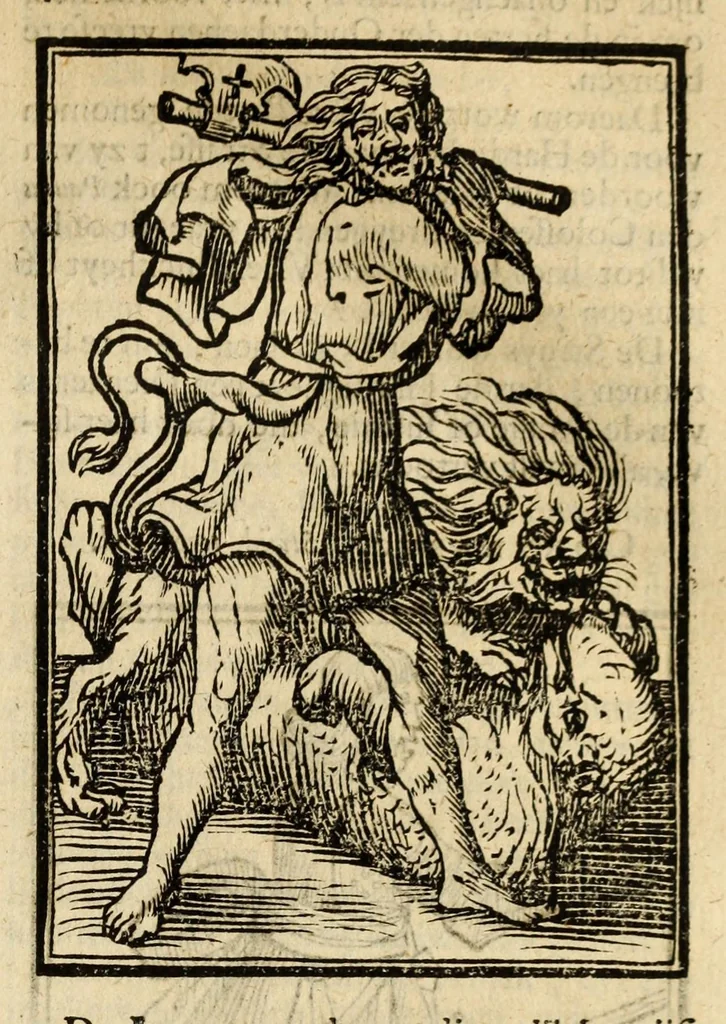 An illustration from Iconologia, of uytbeeldingen des verstands, 1644, leaf 513