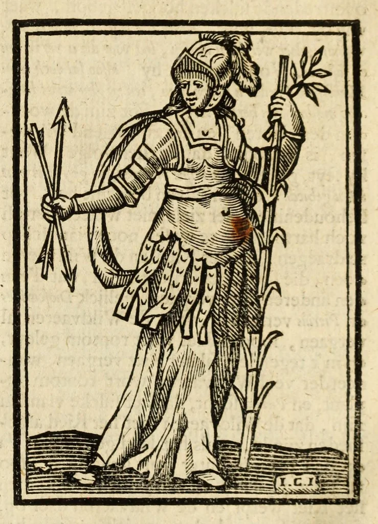 An illustration from Iconologia, of uytbeeldingen des verstands, 1644, leaf 569