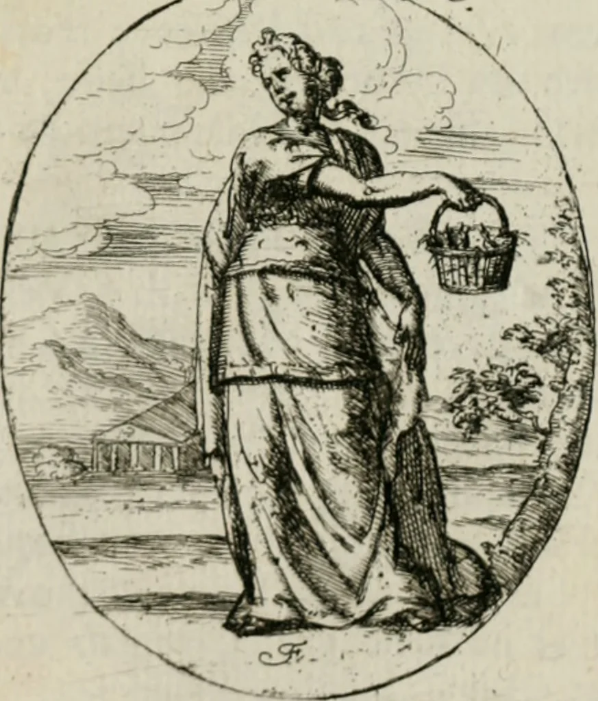 An illustration from Iconologia, or, Moral emblems, 1709, leaf 102