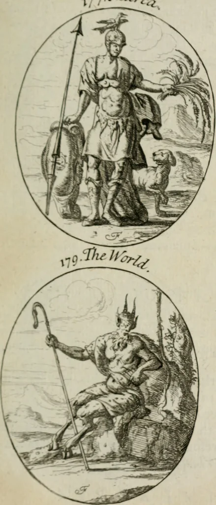 An illustration from Iconologia, or, Moral emblems, 1709, leaf 106