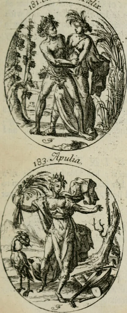 An illustration from Iconologia, or, Moral emblems, 1709, leaf 108