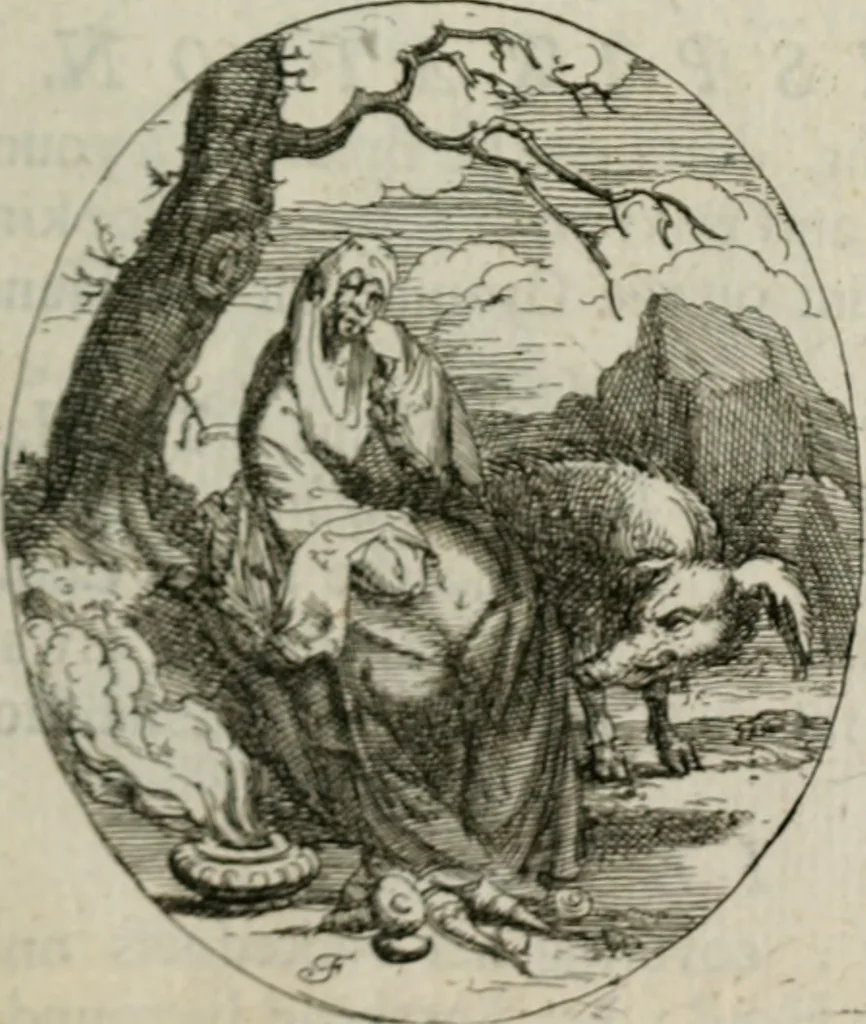 An illustration from Iconologia, or, Moral emblems, 1709, leaf 110