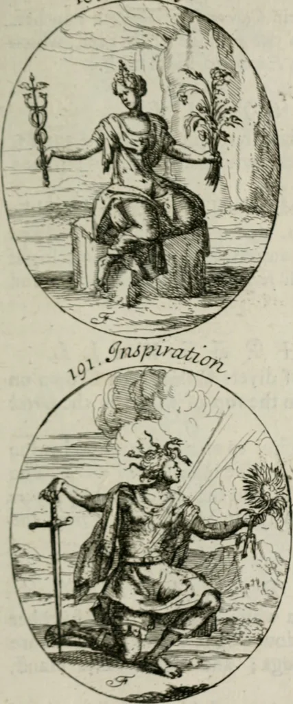 An illustration from Iconologia, or, Moral emblems, 1709, leaf 112