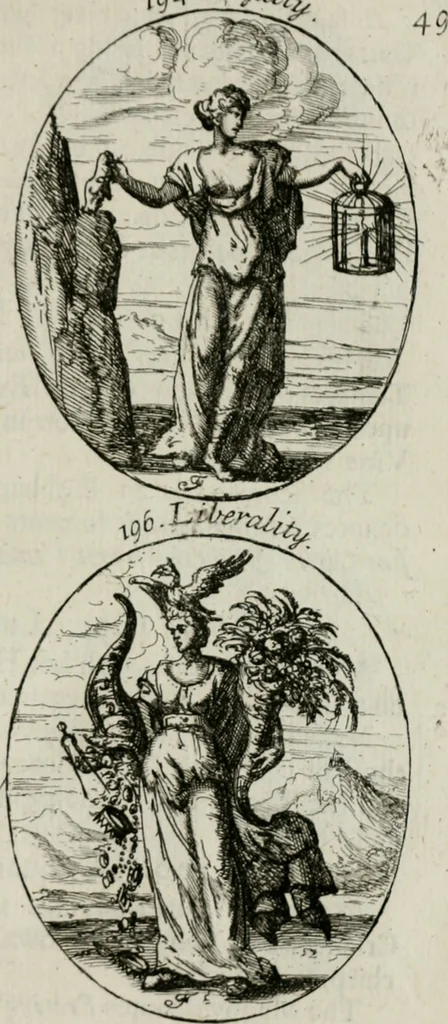An illustration from Iconologia, or, Moral emblems, 1709, leaf 114
