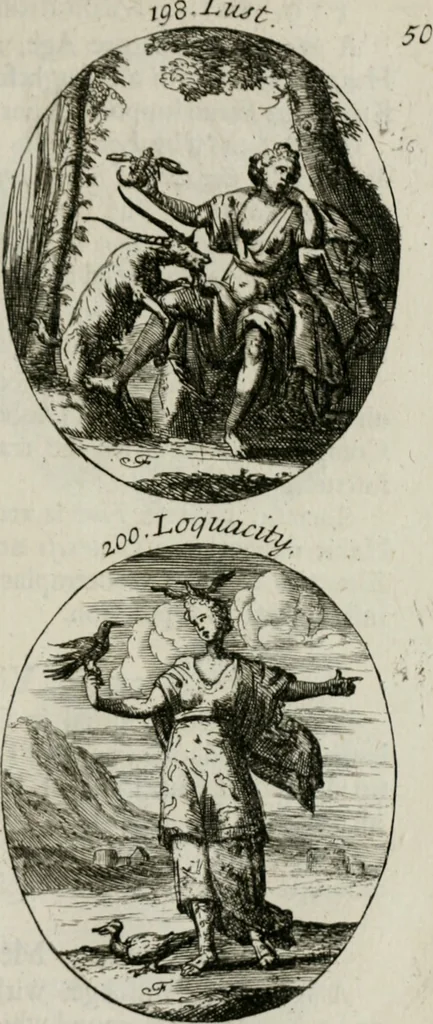 An illustration from Iconologia, or, Moral emblems, 1709, leaf 116