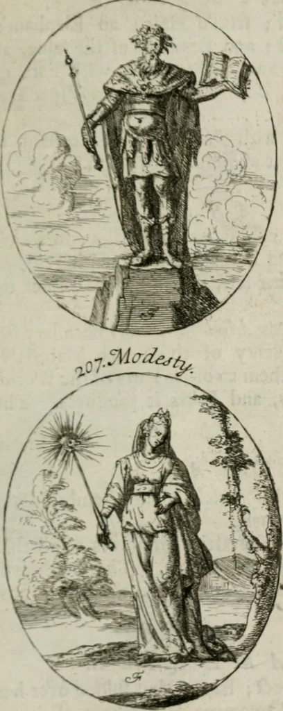 An illustration from Iconologia, or, Moral emblems, 1709, leaf 120