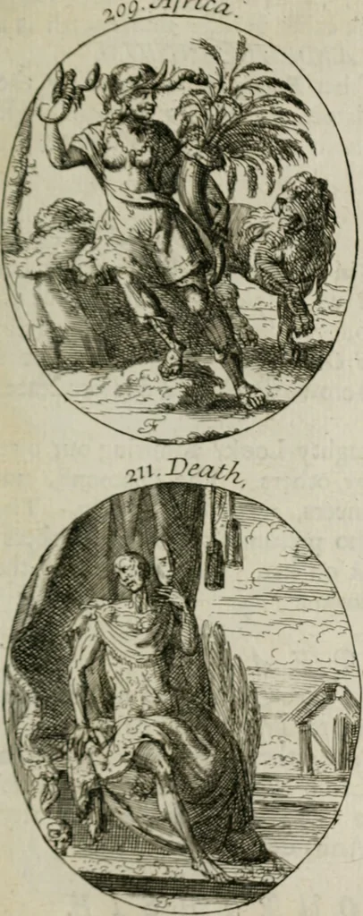 An illustration from Iconologia, or, Moral emblems, 1709, leaf 122