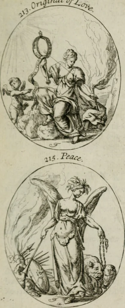 An illustration from Iconologia, or, Moral emblems, 1709, leaf 124