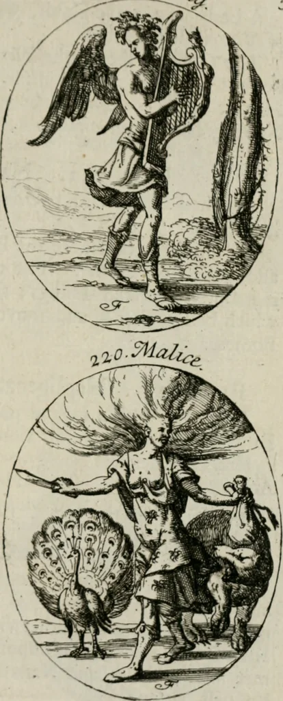 An illustration from Iconologia, or, Moral emblems, 1709, leaf 126
