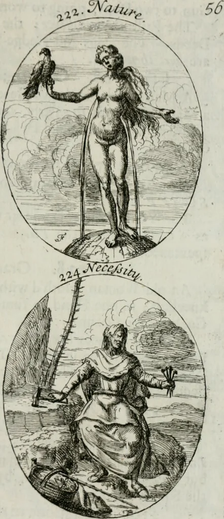 An illustration from Iconologia, or, Moral emblems, 1709, leaf 128