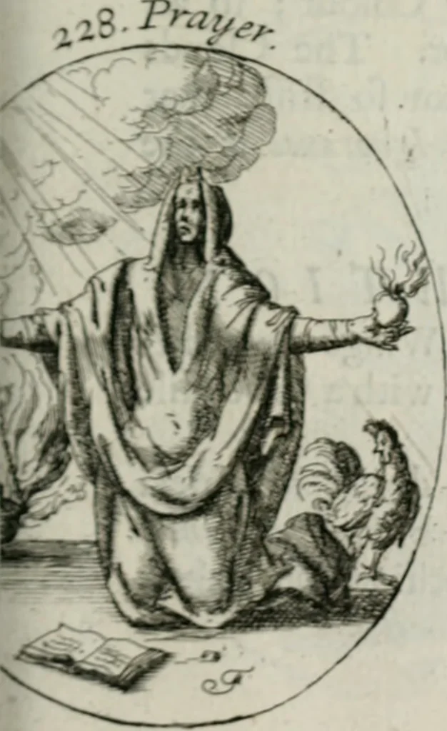 An illustration from Iconologia, or, Moral emblems, 1709, leaf 130