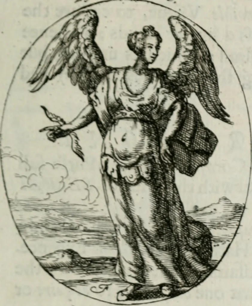 An illustration from Iconologia, or, Moral emblems, 1709, leaf 132