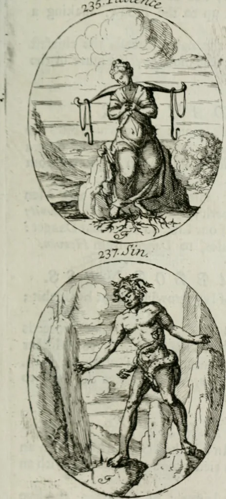 An illustration from Iconologia, or, Moral emblems, 1709, leaf 134