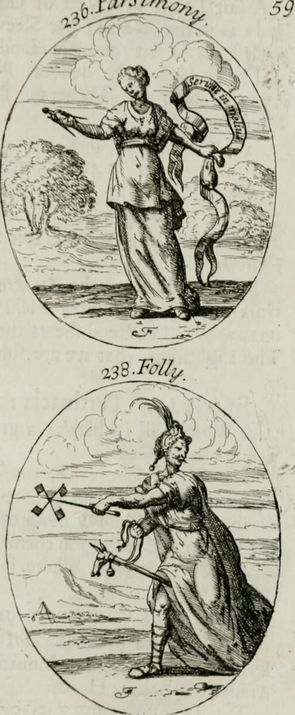 An illustration from Iconologia, or, Moral emblems, 1709, leaf 134