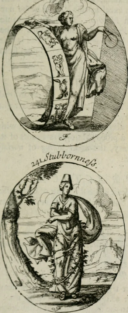An illustration from Iconologia, or, Moral emblems, 1709, leaf 136
