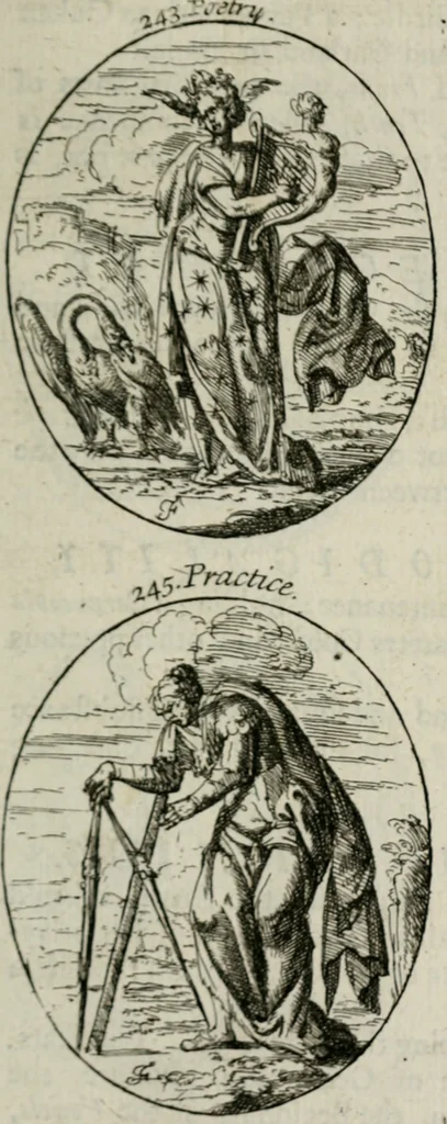 An illustration from Iconologia, or, Moral emblems, 1709, leaf 138
