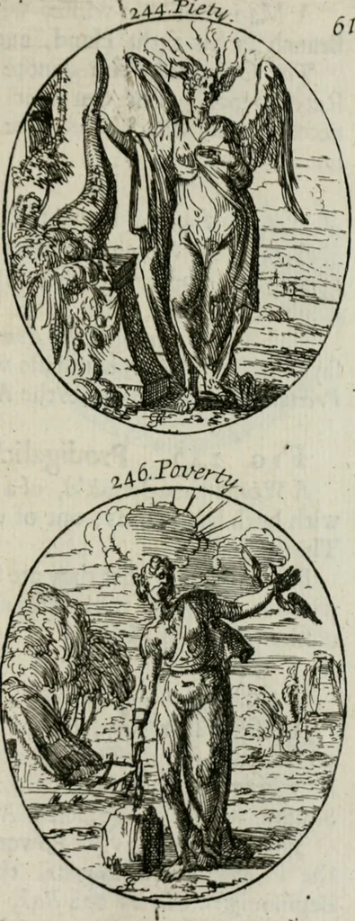 An illustration from Iconologia, or, Moral emblems, 1709, leaf 138