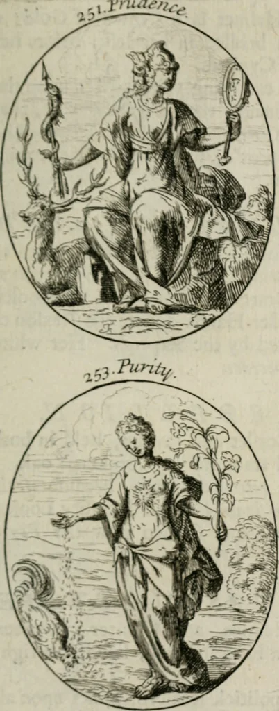 An illustration from Iconologia, or, Moral emblems, 1709, leaf 142