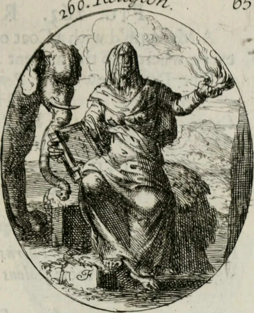 An illustration from Iconologia, or, Moral emblems, 1709, leaf 146
