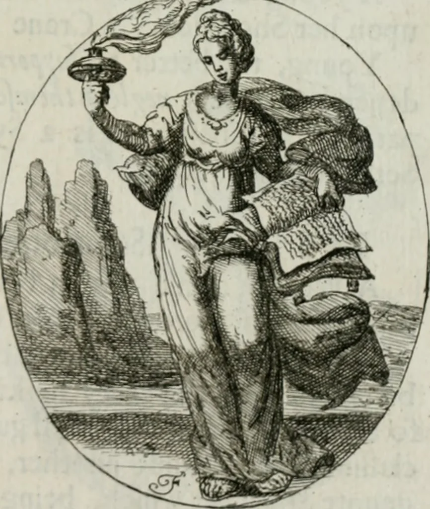 An illustration from Iconologia, or, Moral emblems, 1709, leaf 150