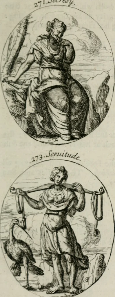 An illustration from Iconologia, or, Moral emblems, 1709, leaf 152