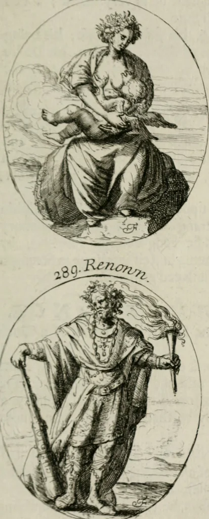 An illustration from Iconologia, or, Moral emblems, 1709, leaf 160