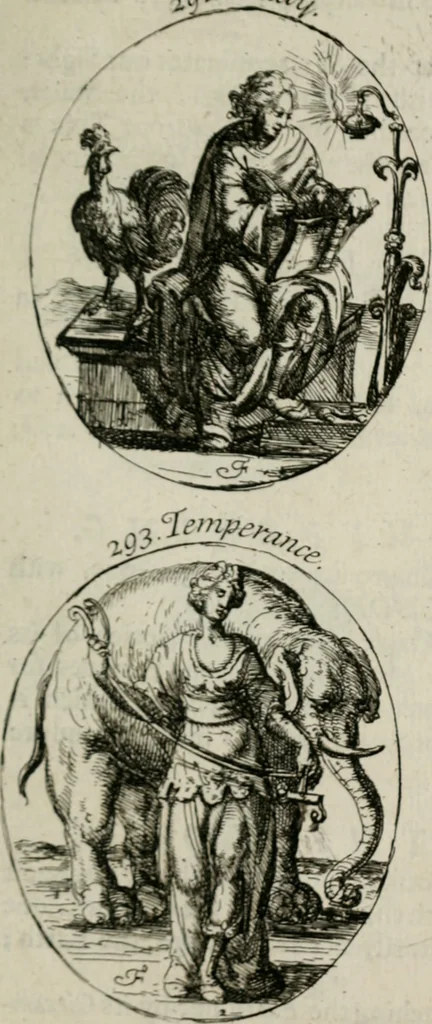 An illustration from Iconologia, or, Moral emblems, 1709, leaf 162
