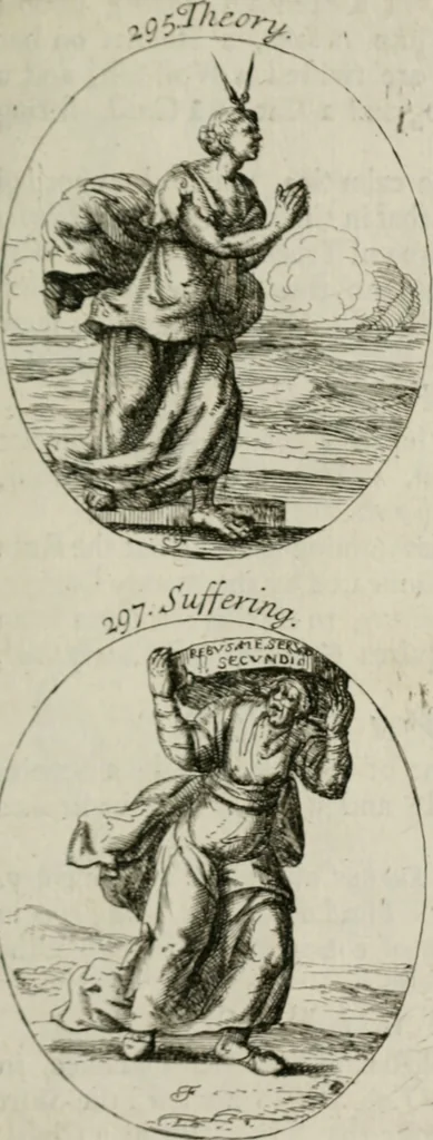 An illustration from Iconologia, or, Moral emblems, 1709, leaf 164