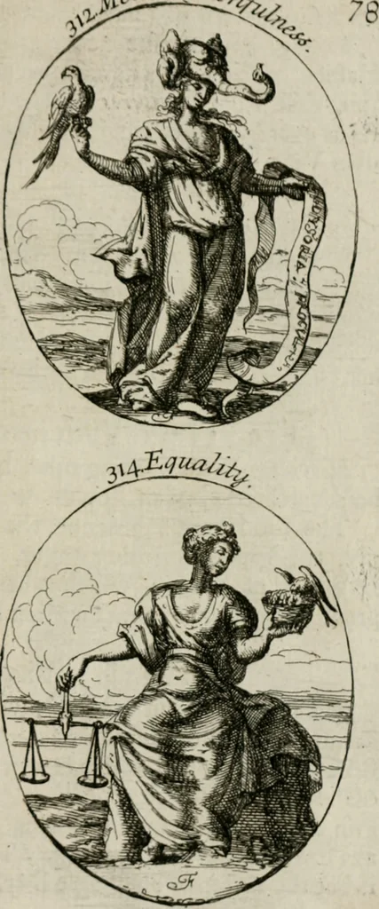 An illustration from Iconologia, or, Moral emblems, 1709, leaf 172