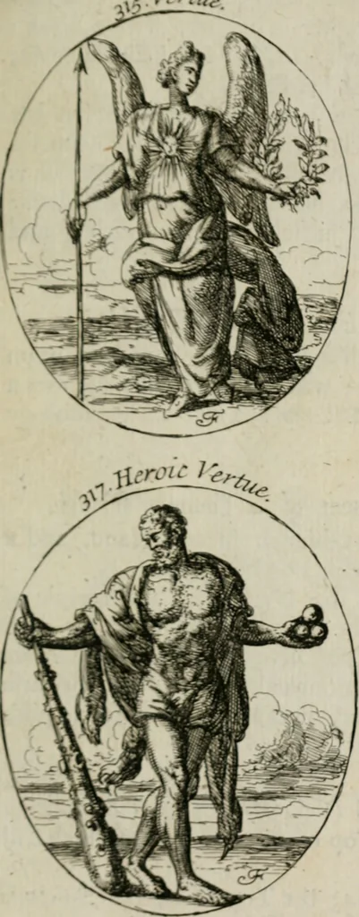 An illustration from Iconologia, or, Moral emblems, 1709, leaf 174
