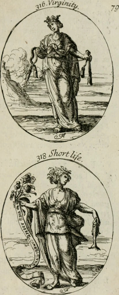 An illustration from Iconologia, or, Moral emblems, 1709, leaf 174