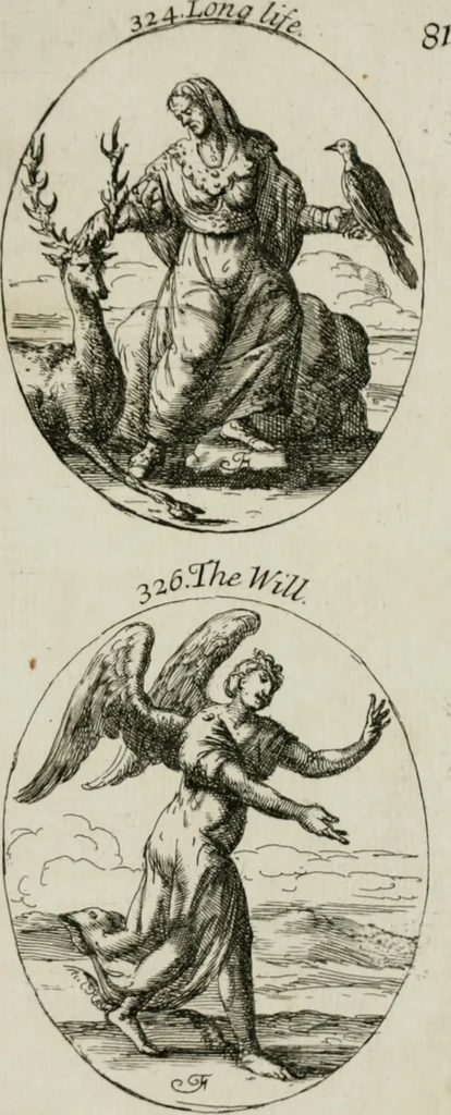 An illustration from Iconologia, or, Moral emblems, 1709, leaf 178