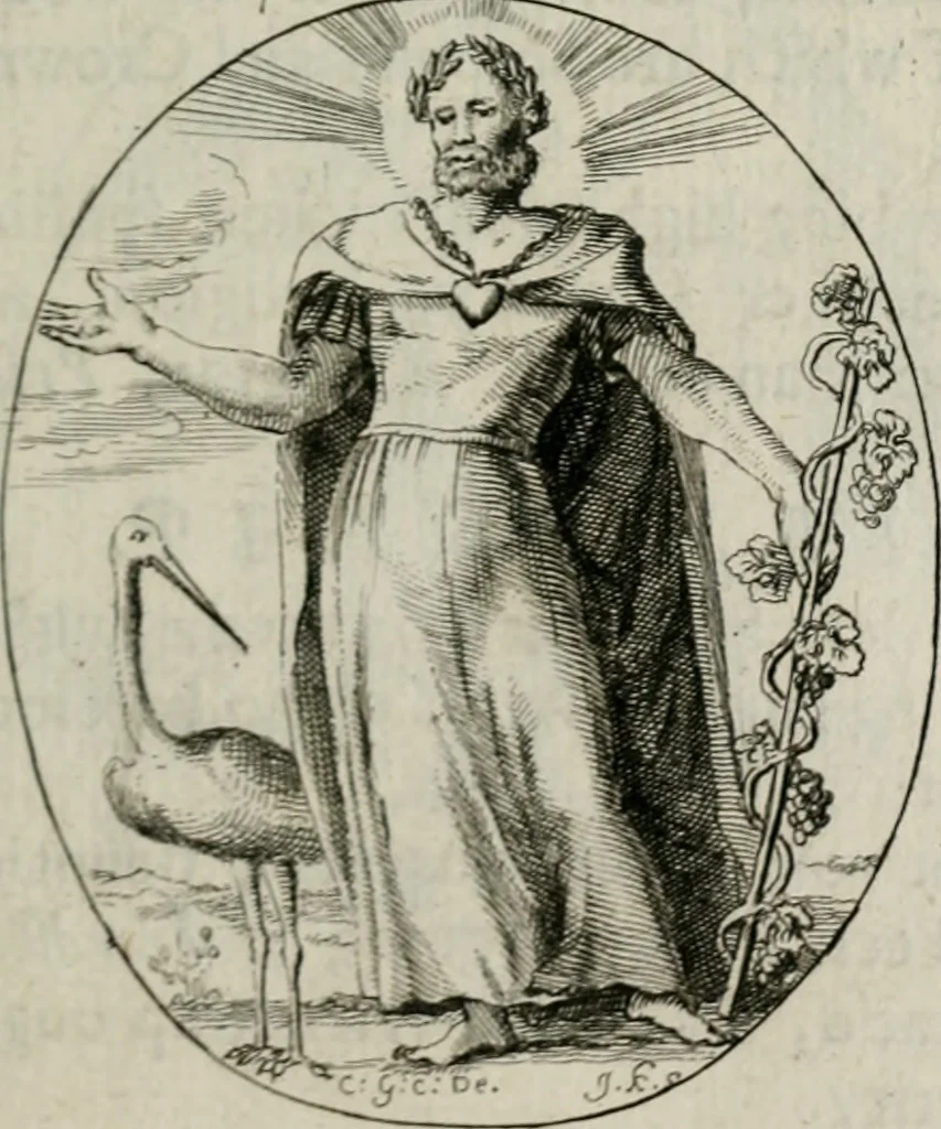 An illustration from Iconologia, or, Moral emblems, 1709, leaf 20
