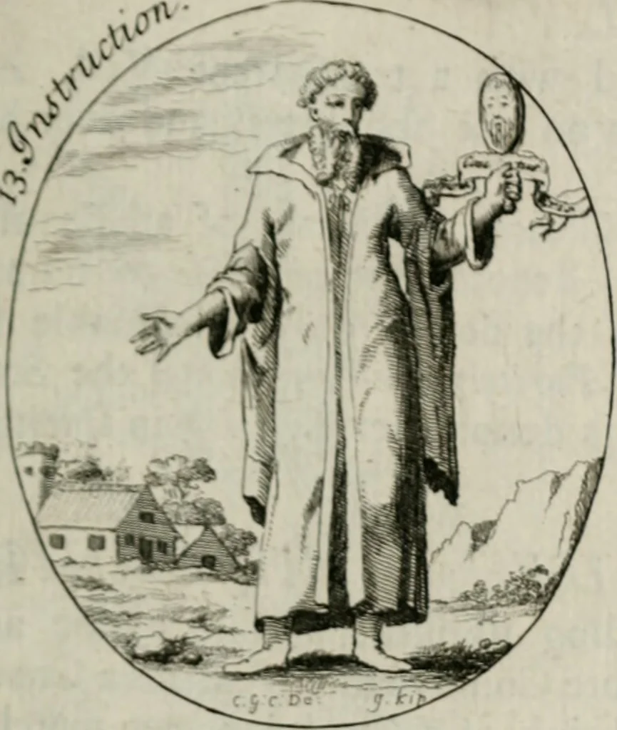 An illustration from Iconologia, or, Moral emblems, 1709, leaf 24