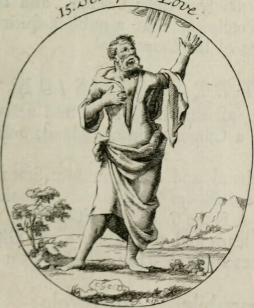An illustration from Iconologia, or, Moral emblems, 1709, leaf 24