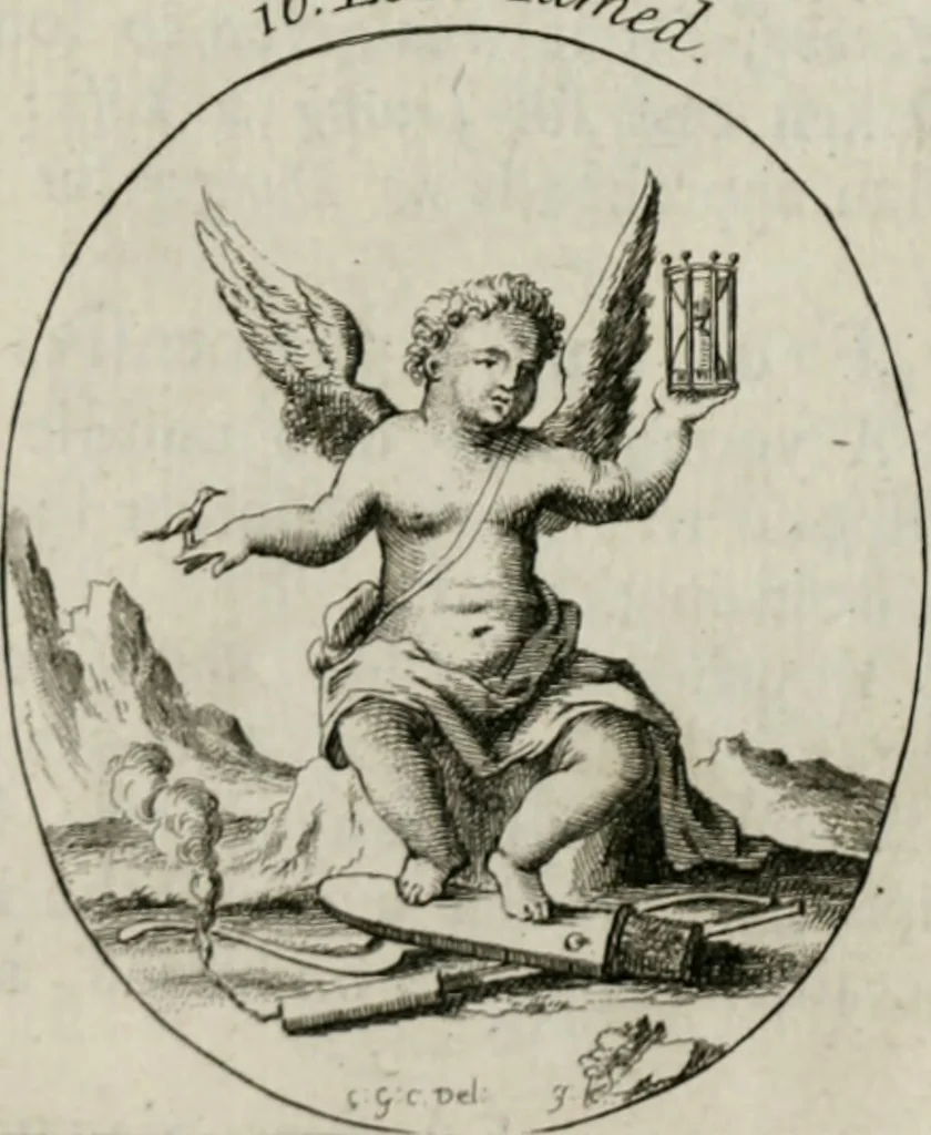 An illustration from Iconologia, or, Moral emblems, 1709, leaf 24