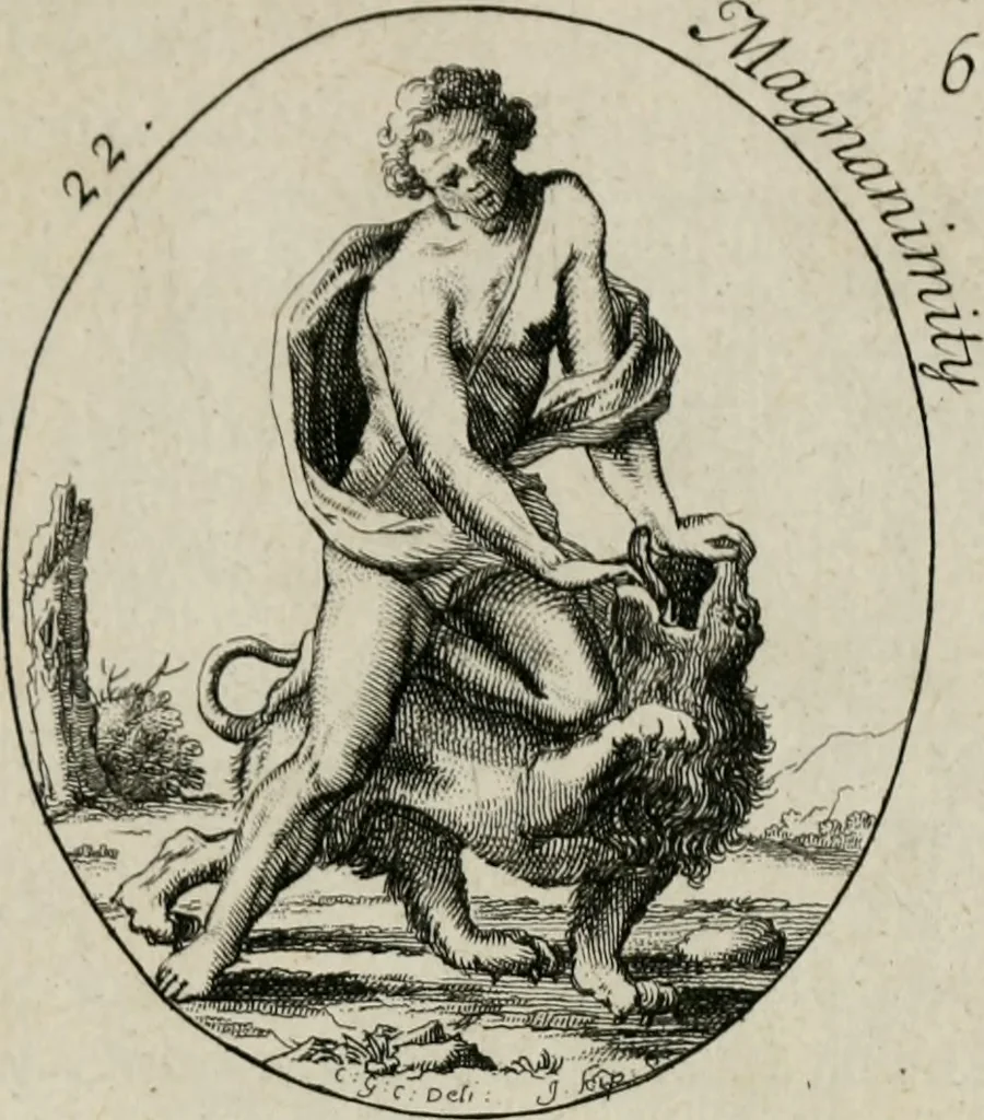 An illustration from Iconologia, or, Moral emblems, 1709, leaf 28