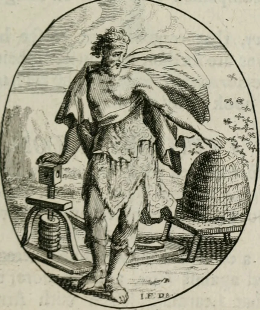 An illustration from Iconologia, or, Moral emblems, 1709, leaf 30