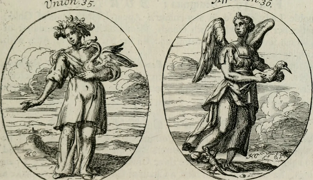 An illustration from Iconologia, or, Moral emblems, 1709, leaf 34
