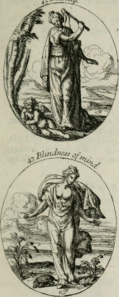 An illustration from Iconologia, or, Moral emblems, 1709, leaf 40