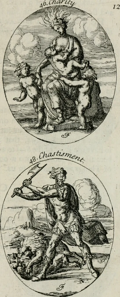 An illustration from Iconologia, or, Moral emblems, 1709, leaf 40