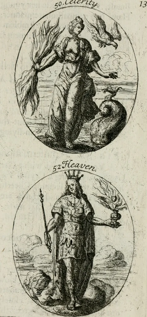 An illustration from Iconologia, or, Moral emblems, 1709, leaf 42