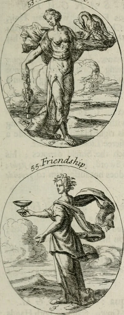 An illustration from Iconologia, or, Moral emblems, 1709, leaf 44