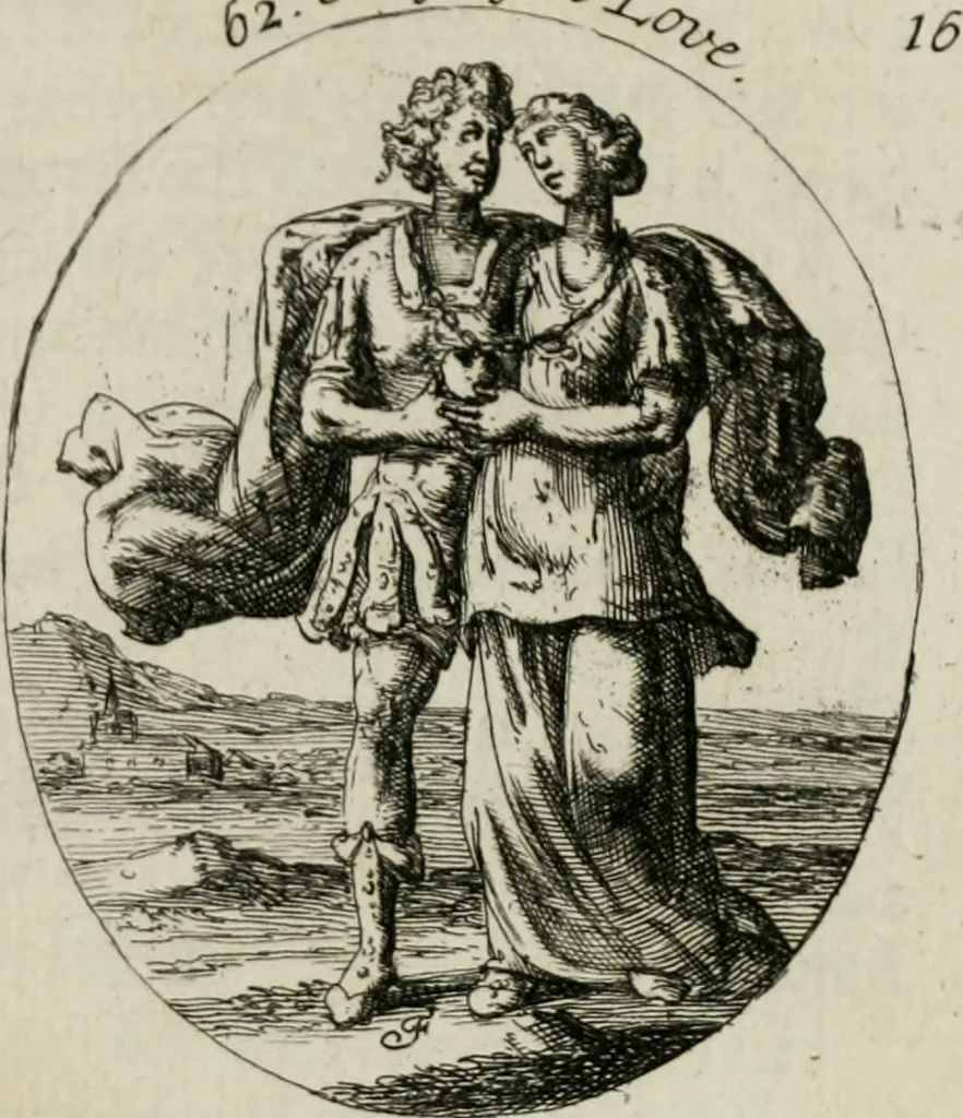 An illustration from Iconologia, or, Moral emblems, 1709, leaf 48