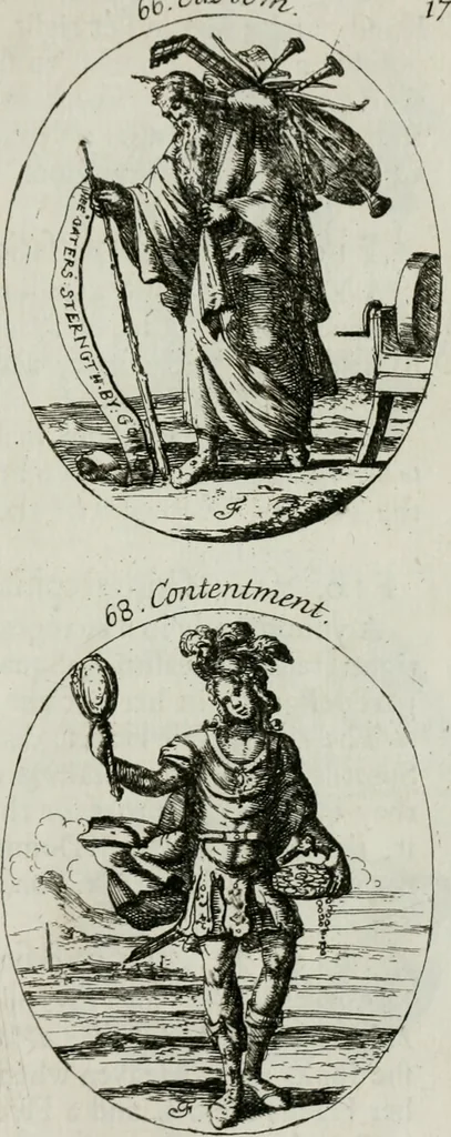 An illustration from Iconologia, or, Moral emblems, 1709, leaf 50