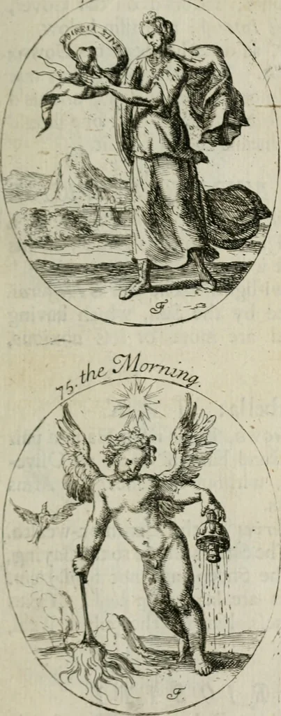 An illustration from Iconologia, or, Moral emblems, 1709, leaf 54